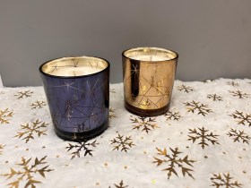 Χριστουγεννιάτικο ποτήρι με εγχάρακτο αστέρι1